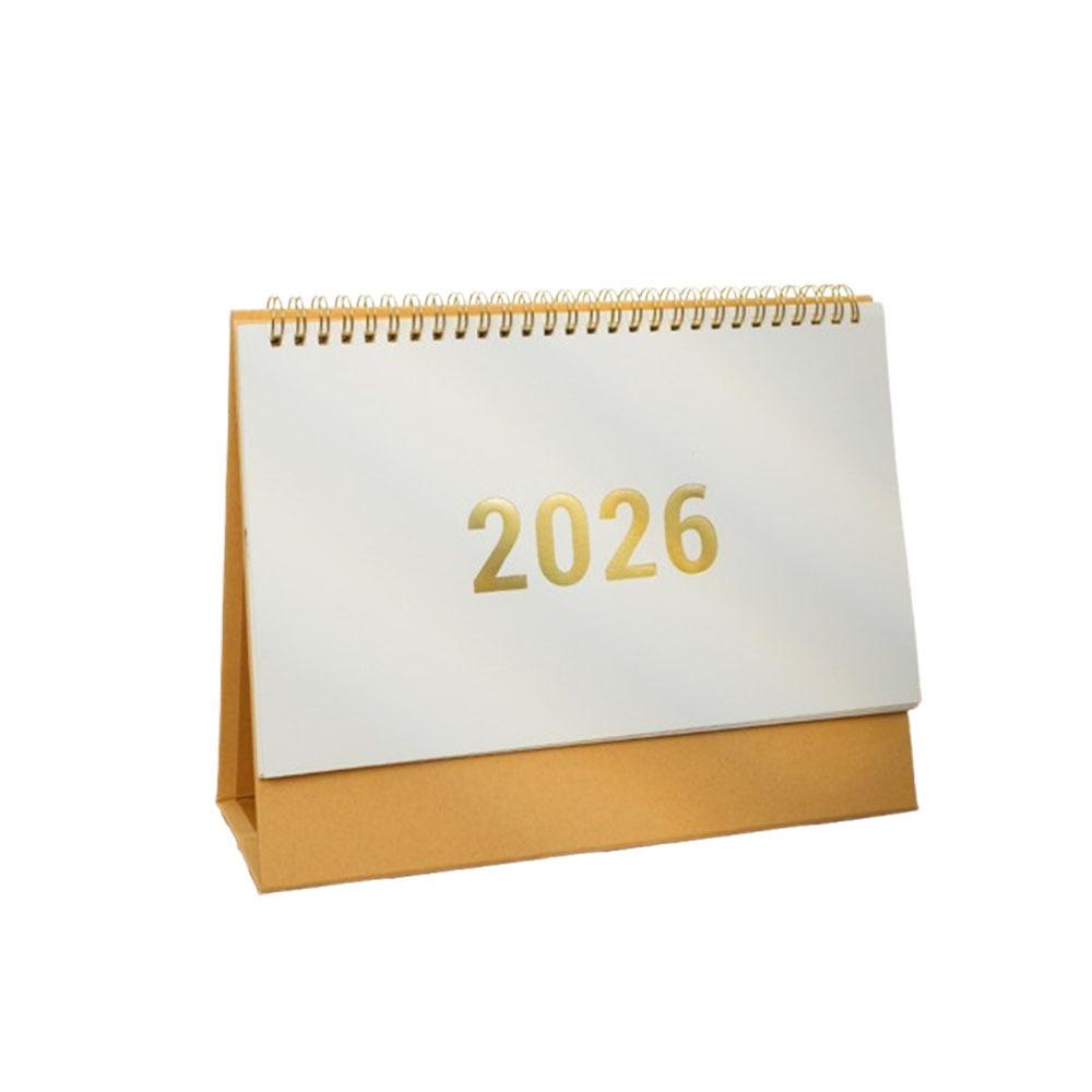 Stable Base 2026 Desktop Calendar Writable Memo Standing Flip Calendar  Time Management
