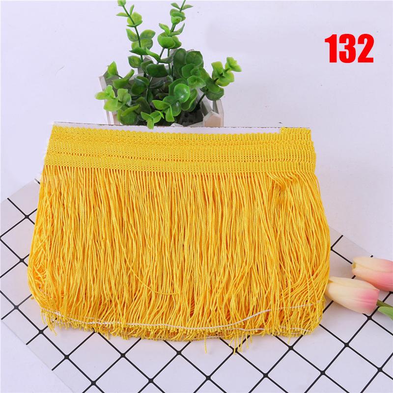 10 Meter Fransenquastenbesatz, 15 cm, Spitze, für Latein-Kleid, Makramee, Samba-Tanz, Kleidung, Vorhangspitze, Polyester, Nähen von Kleidungsstücken, Accessoire