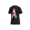 adidas Camiseta Feminina de Manga Curta e Gola Redonda com Estampa Floral Neo Preto EI4852