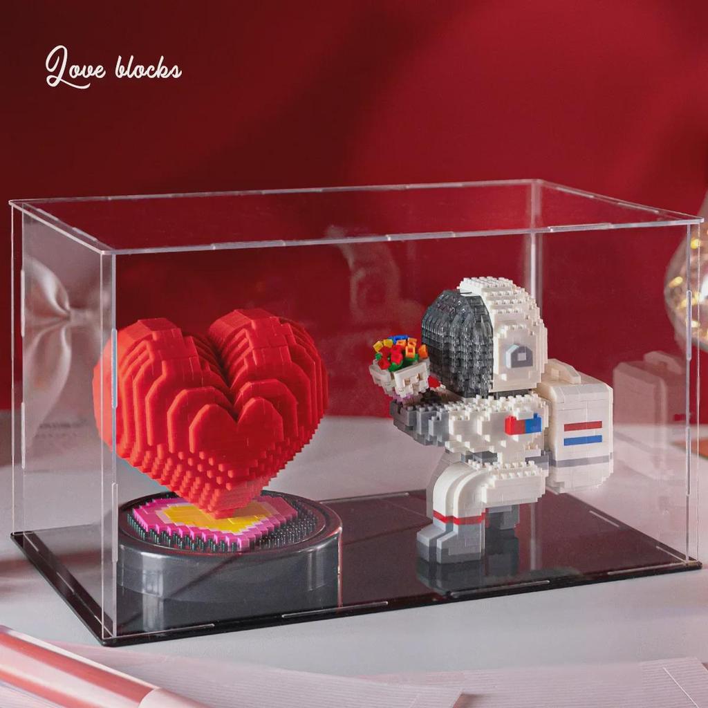 Z71011 Diamond Micro Particles 520 Series: Love Couple DIY Building Blocks Educational Toy