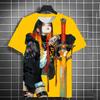 Samurai Katana Tattoo Girl 3D Print T-Shirts Men Women Short Sleeve T Shirt Harajuku Top Street Tees Men's Clothing