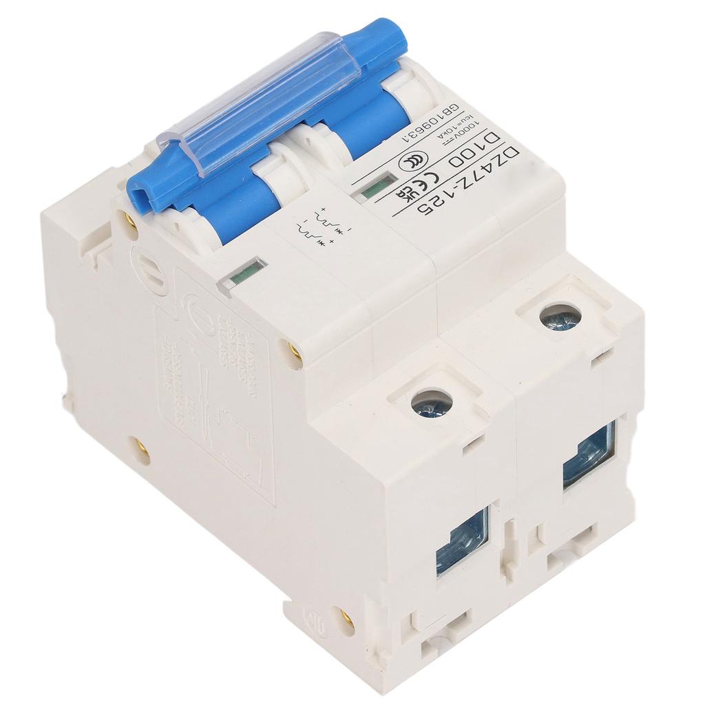 DC Circuit Breaker 2P DZ47Z 125 100A DIN Rail Miniature Circuit Breaker for Solar PV System 1000V