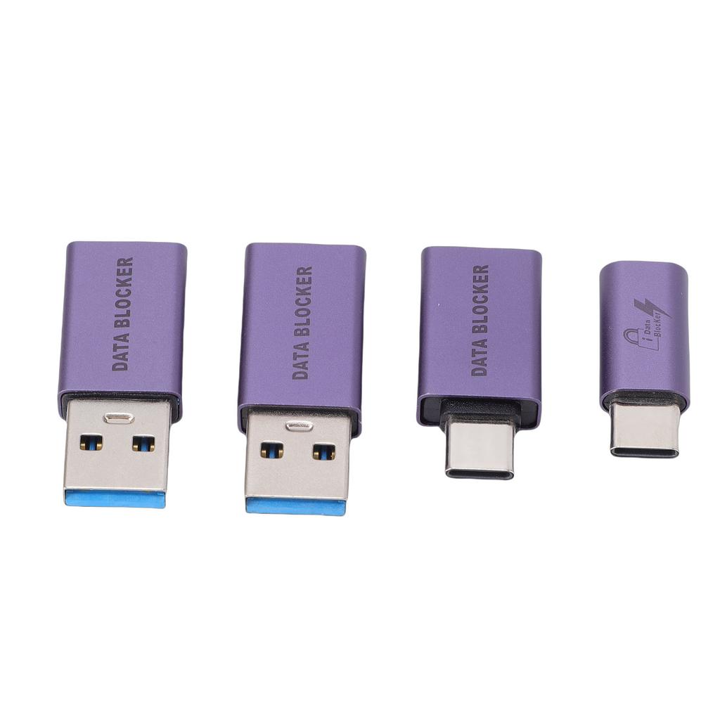 Data Blocker USB A Male To USB C Female Refuse Hacking for Any USB Mobile Phone Quick Charging