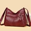 Adjustable Strap Soft Leather Hobo Bag, Multi- Casual Crossbody Shoulder Purse for Women Daily Use