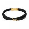 Saint Laurent Cassandra Monogram Opium Gold Double Wrap Slim Leather Bracelet 745602 Bl40j 1000