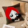 RRuby GGloom And Doom Kitty Pillow Case Antidustmite Pillowcase Invisible zipper silky plush Sofa
