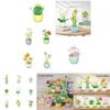 Diy Rose Sunflower Eternal Flower Desktop Decoration Teacher's Day Bouquet Intelligent Assembly Building Blocks Toy