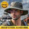Leichter UV-Schutz Eimerhut Atmungsaktiver Angler-Sonnenhut für Sommer Outdoor Wandern UPF 50+
