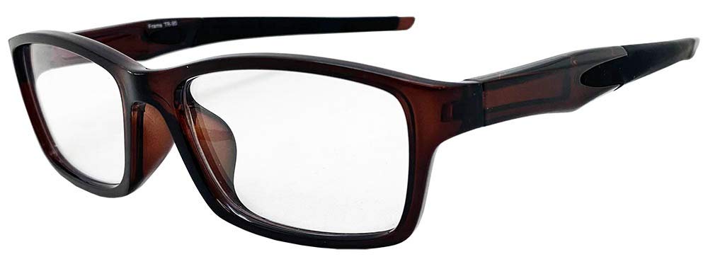 

Face Trick Стильные и удобные очки для чтения со спортивной прямой оправой из TR-90, дужками, блокирующие UV410 прозрачный и синий свет, коричневые очки,