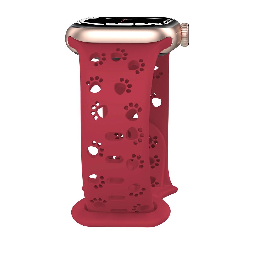 Watchband Dog Paw Silicone Strap for Apple Watch Band 44mm 41mm 42mm 40mm 49 45 38 Correa Bracelet iWatch Series Ultra 2/9/8/7/6/5/4/3/SE