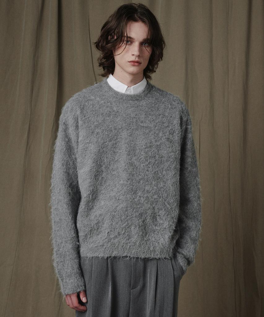 GLW Oversized Brushed Knit Grey