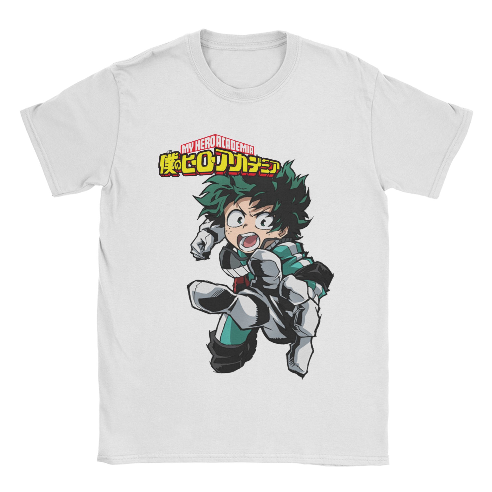 

My Hero Academia Deku T-Shirt Unisex 100%Cotton Tops Funny O-neck Short Sleeve - Men s Summer Cotton Graphic Tee S разноцветный