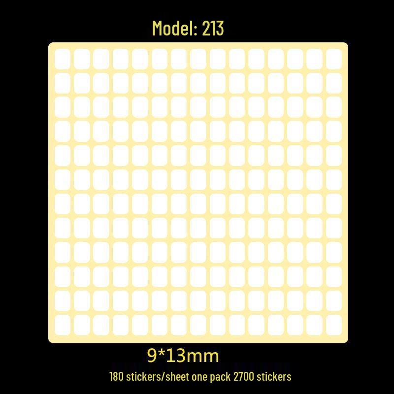 A5 Self-Adhesive Blank Label Stickers for Printing and Handwriting - White Name and Number Stickers