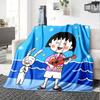 1pc Chibi Characters Collection Flannel Blanket,Ultra Soft Warm Plush Throw for Home Bedroom Bed Sofa Cover Camping Picnic Gift Y7245