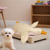 Soft Material White Goose Dog Toy - Plush Durable Design, Suitable for all Breeds, Interactive Chewing Partner,Release Energy