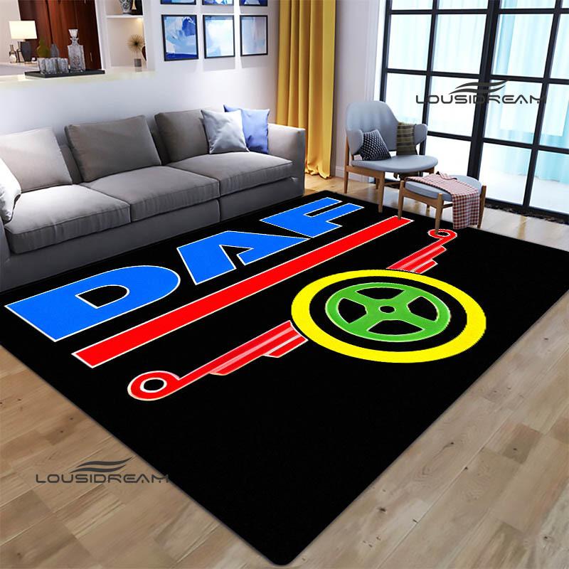 3D DAF Truck Retro Printed Carpet Living Room Bedroom Non-slip Carpets Yoga Mat Outdoor Carpet Kawaii Rug Birthday Gift