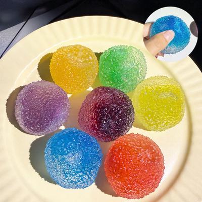 Shapeable Stress Ball Anxiety Relief Textured Squeeze Ball Soft Stretchy Moldable Ball Pinch