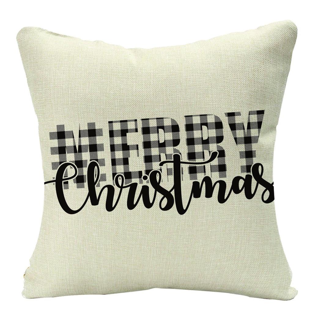Christmas Throw Pillow Case Bedside Sofa Nordic Festival Office Cushion Pillow Case Bed Linen Throw Pillow Case