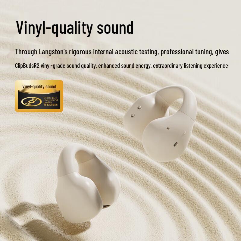 Lansdon ClipBuds R2 Bone Conduction Ear-Clip Wireless Earbuds