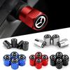 4Pcs/set Alloy Car Tire Valve Stem Air Caps Anti-theft Airtight Cover For-6-3 Angkesaila CX3 CX4 CX5 CX7 CX9 CX30 RX8 7