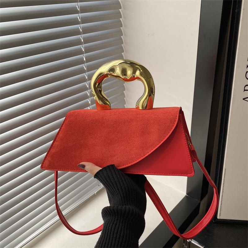 New simple high-end texture niche design handbag versatile shoulder messenger bag small square bag