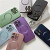 For Magsafe Magnetic Wireless Charge Case For iPhone 17 16 15 14 13 12 11 Pro Max Plus 16e Silicone Glass Lens Protection Cover