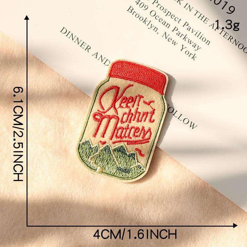 Écusson brodé fraise Duoku - Badge pour accessoires vestimentaires