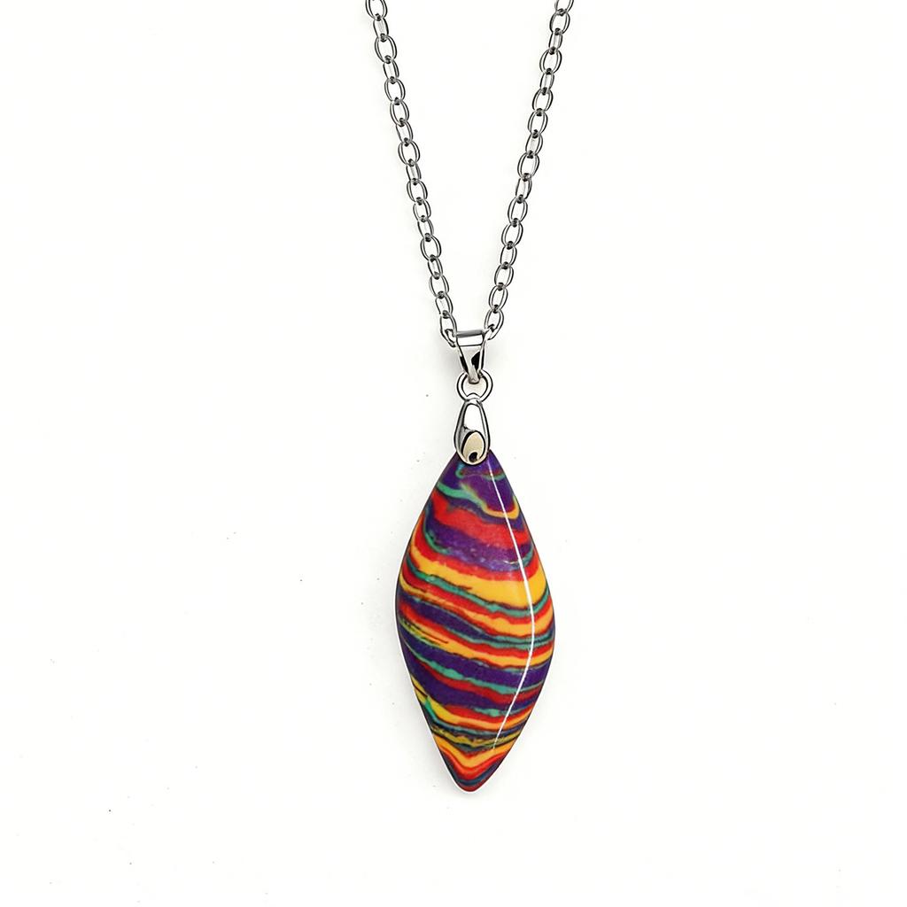 Exclusive Natural Stone Plated 18K Real Gold Chain Pendant Necklace Earrings Jewelry