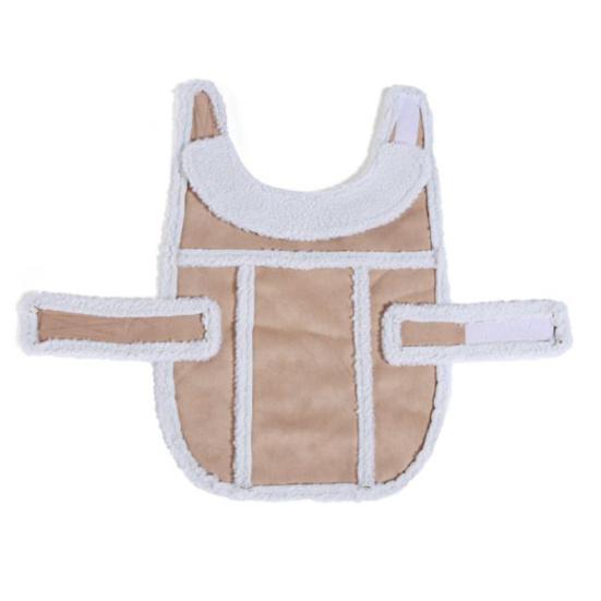 

Куртка для собак, удобное мягкое теплое пальто без рукавов для собак, зимняя одежда для улицы L хаки