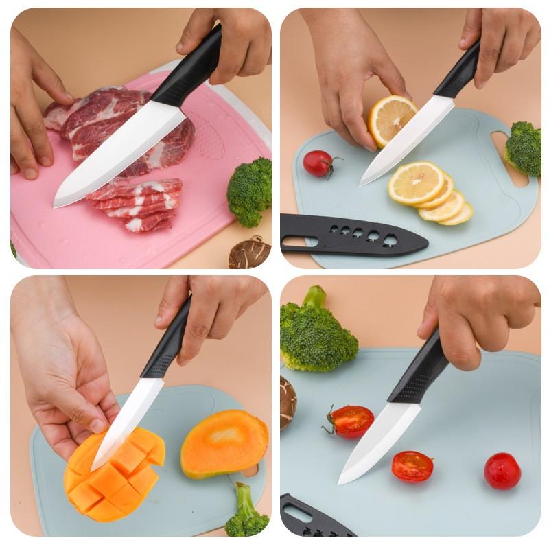 Ceramic Knife3 "4" 5 "Kitchen Knife Women's Food Knife Fruit Knife Cutting And Peeling Fruit Non-slip Knife With Sleeve Knife
