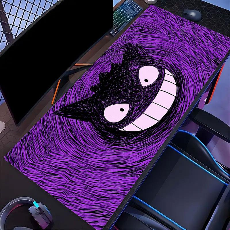 Gengar Cartoon Mouse Pad, Large Gaming Desk Mat, Non-slip XXL Mousepad for Laptop & Tablet, Mini PC Playmat with Stitched Edges