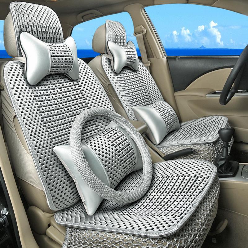 Ice Silk Car Seat Covers for Geely: All-Season, Universal Fit for Binyue, Vision X3/X6, and Xingrui L