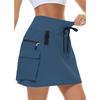 Women's Hiking Cargo Skirt Outdoor Sports Zipper Tennis Skirt