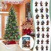 Christmas Countdown 24 Day Dog Pet Pendant With Acrylic Material For Holiday Decor And Gift Giving
