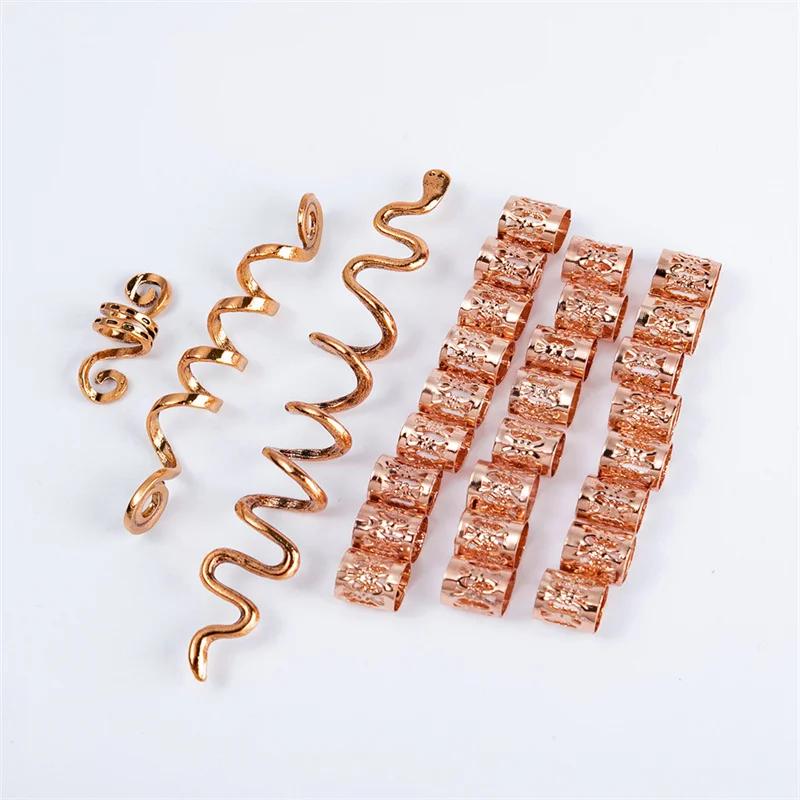 

Популярные в Европе и Америке кельтский узел викингов в стиле ретро, ​​этнический стиль, спиральная змеиная заколка для волос, грязная коса, аксессуары для волос розового золота