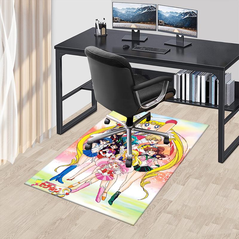 

1pc Sailor Moon Anime Cartoon Design Chair Mat - Non-Slip Carpet for Office, Home Decor, Living Room, Bedroom, Game Room - Perfect Gift for Fans.O044 60cm by 90cm