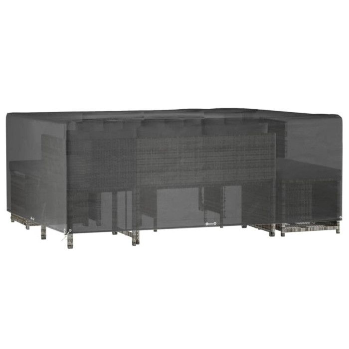 VidaXL Housse de salon de jardin 16 œillets 300x250x90cm rectangulaire 319306