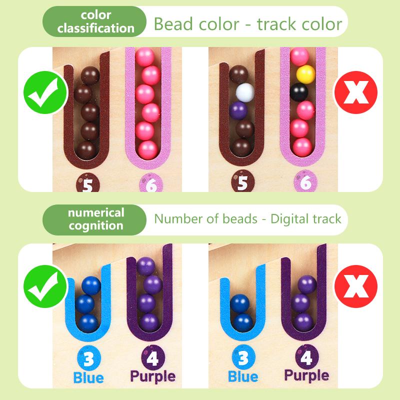 Children's Magnetic Maze Color Matching Montessori Toys Concentration Training Early Education Logic Thinking for 3+ Children