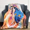 1Pc Fantasy Warrior Girl Blanket For Couch Bed Plush Cozy Fuzzy Blanket Super Soft Warm Blankets For Fall And Winter 0918202