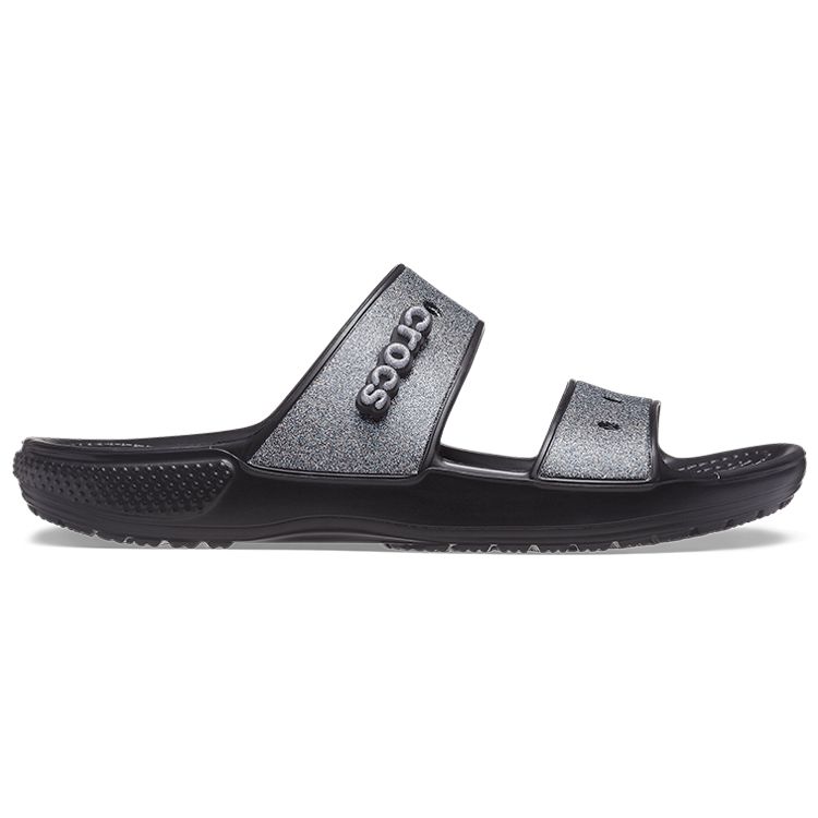 Crocs Classic Glitter II Σανδάλι Μαύρο Unisex Αθλητικά Παπούτσια 207769-001