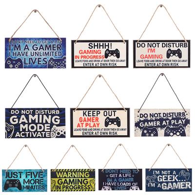 Novelty Door Wall Decor Game Ornaments I'm Gamer Gaming Room Sign Wood Plaque Do Not Disturb Hanging Pendant