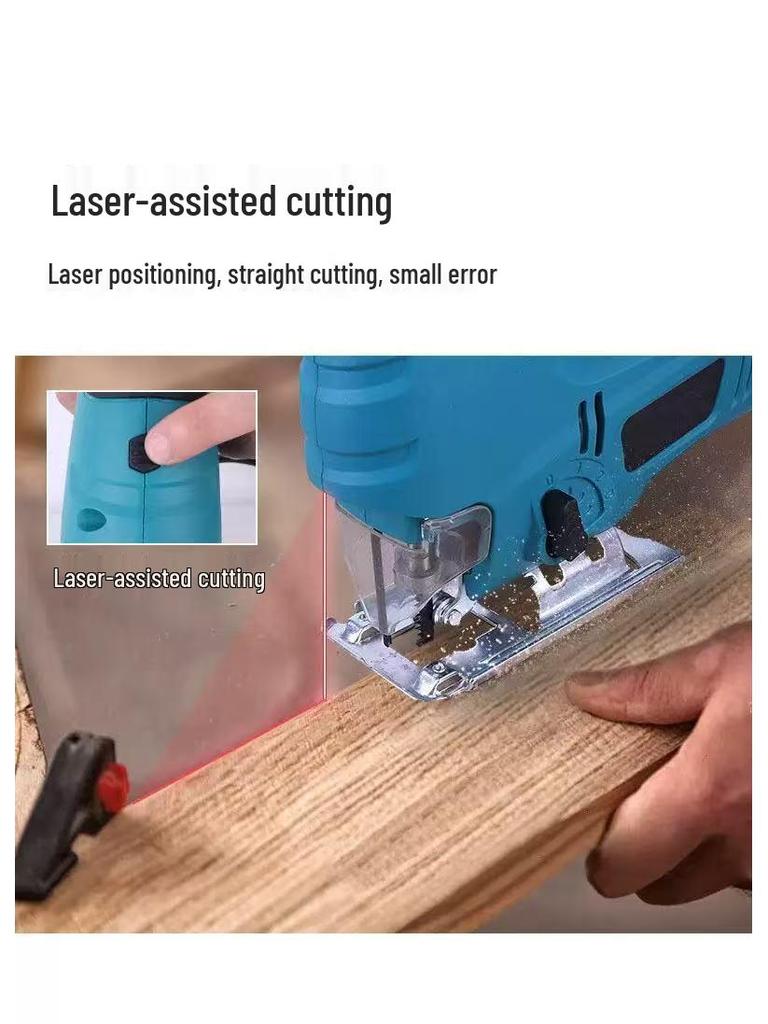 Compact Handheld Electric Jigsaw for DIY Woodworking Projects