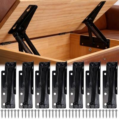 Cabinet Sofa Bed Hinge Steel Lift-Up Support Hinge Door Cabinet Drawer Furniture Hinges Mounting Bracket Hardware Repair Tools
