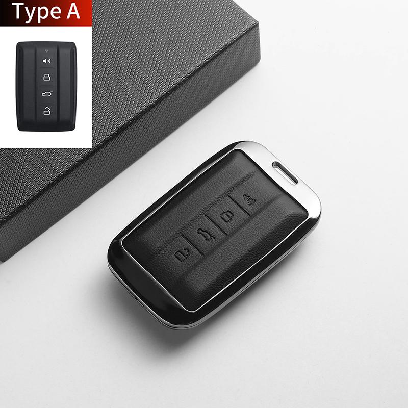 For Great Wall GWM TANK 300 400 500 700 Tank300 400 Tank500 700 Leather Metal Car Smart Key Case Cover Decorative Accessories
