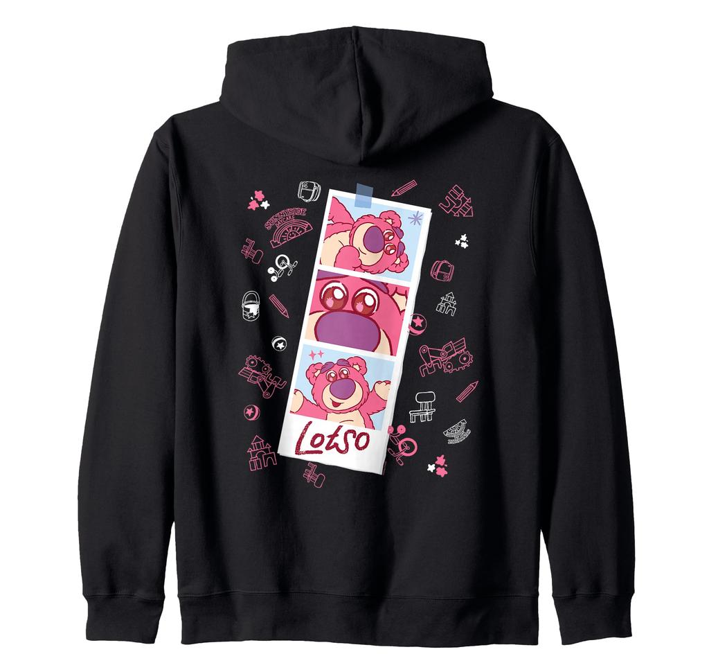 Disney & Pixar "Toy Story" Lotso's Fluffy and Cute Photo Zip-up Hoodie