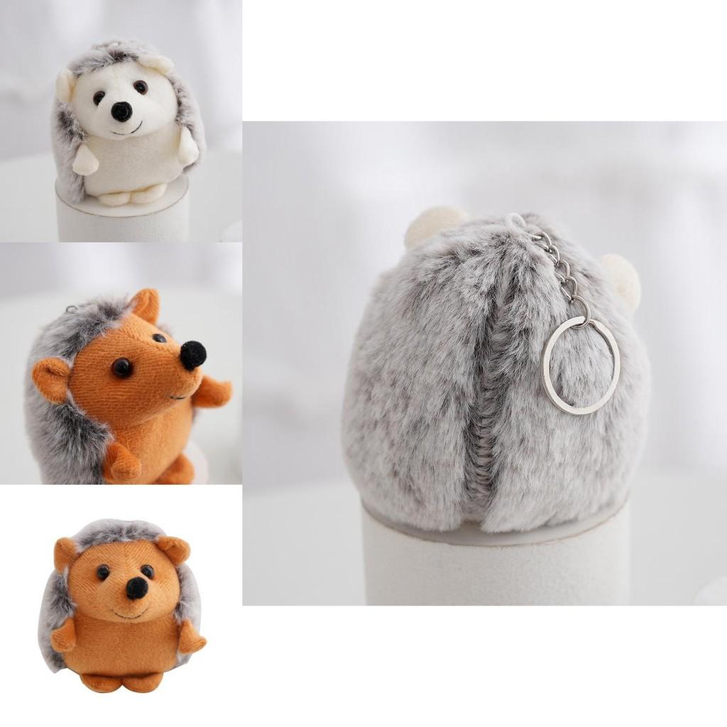 Adorable Hedgehog Plush Toy Keychain Soft Stuffed Animal Backpack Charm Cute