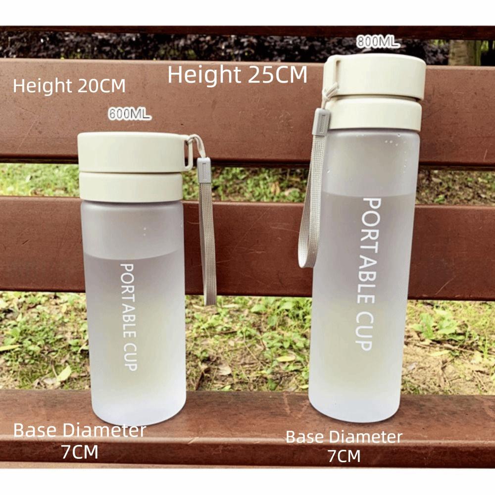 Bouteille d'eau de sport 800 ml Tasse en plastique transparente Nouvelle tasse à eau Voyage