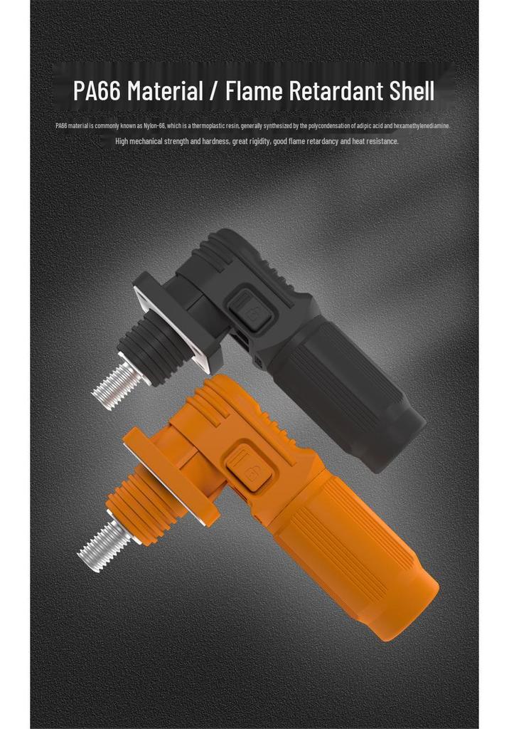 200A Single-Core High-Voltage Screw-Type Waterproof Energy Storage Battery Connector
