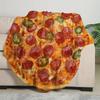 1 Stück warme und gemütliche Pizza-Flanell-Decke - Perfekt für Reisen und den Heimgebrauch