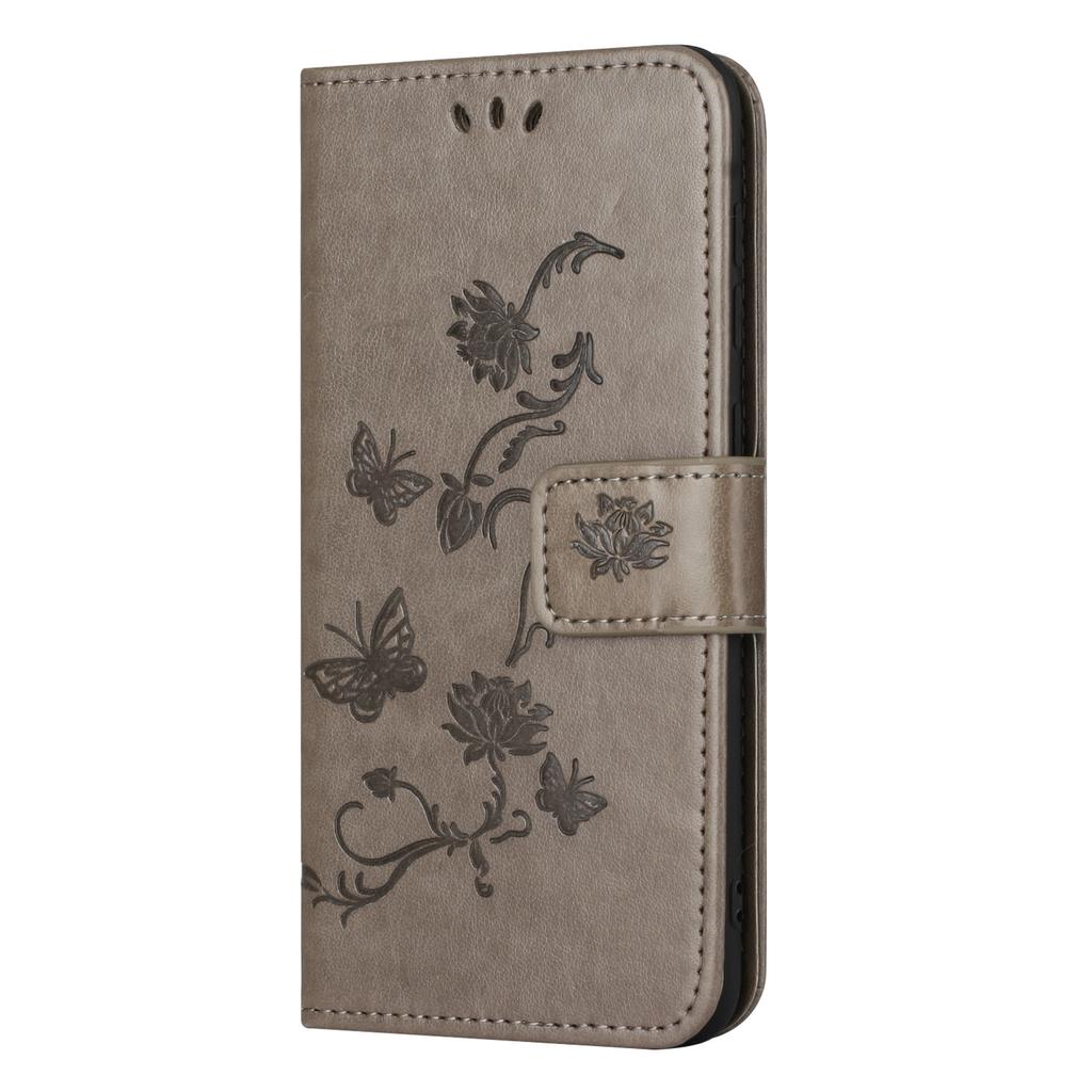 For Xiaomi Redmi Note 15 Pro 5G (Global) Case Wallet Stand Imprinted Butterfly Flower PU Leather Phone Cover